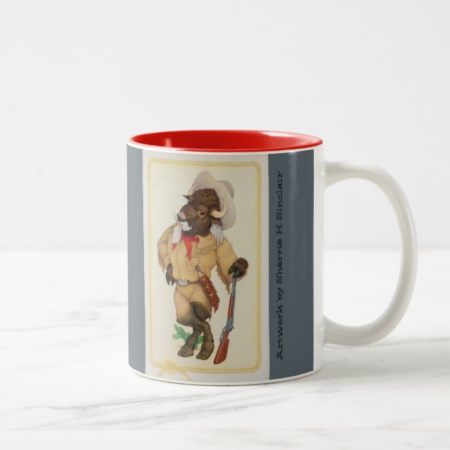 Taza combinada de Buffalo Bill y de Bull de (Derecha)