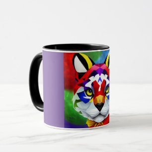 Taza combinada de centro morado y negro de Alexand
