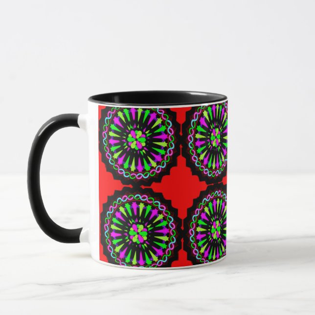Taza Combinada de Color Vibrante – Tamaño Perfecto (Izquierda)