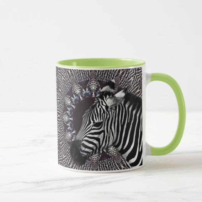 Taza combinada de la cal del arte de la cebra (Derecha)