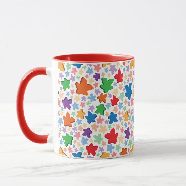 Taza combinada de la impresión de Meeple (Izquierda)
