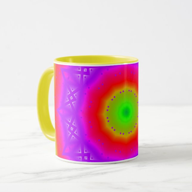 Taza combinada de los colores felices (Anverso izquierdo)