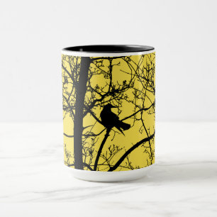 Taza combinada del cuervo solitario