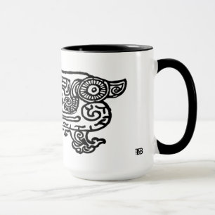 Taza combinada del dragón 15oz de la ciudad