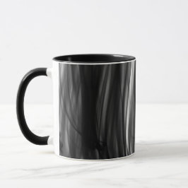 Taza combinada del fuego III negro del artista