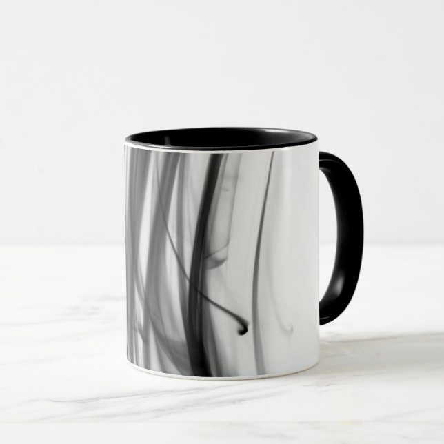 Taza combinada del fuego III negro del artista (Anverso derecho)