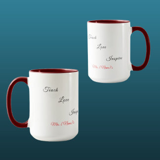 Taza Combinada para Maestra de Preescolar Custom L