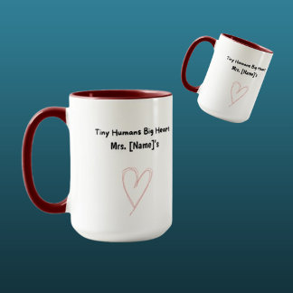 Taza Combinada Personalizada para Maestra de Prees