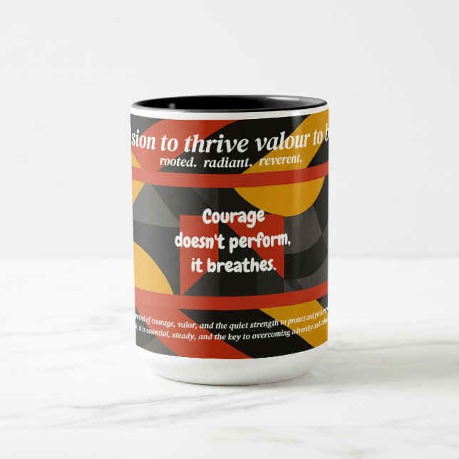 Taza combinada VTVB-COURAGEBREATHES1-CMug (Centro)