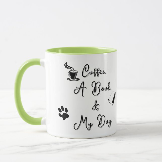 Taza Combo 11 oz (verde claro) (Izquierda)
