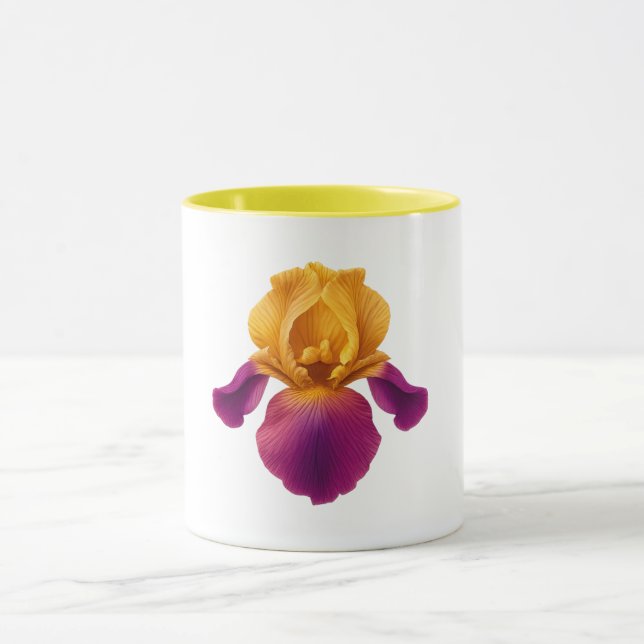 Taza Combo Amarillo - Flor de Iris (Centro)