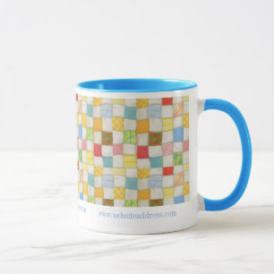 Taza Combo Azul de Identificación Comercial de Edr
