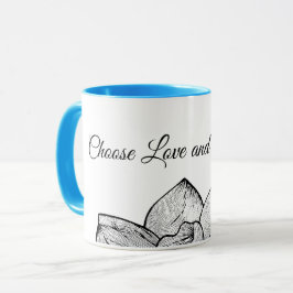 Taza Combo Botánico "Elige el Amor y la Bondad"
