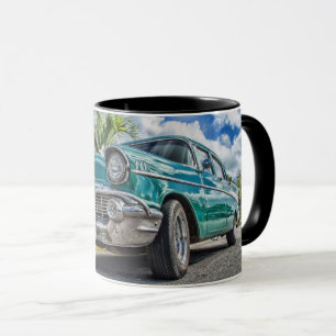 Taza Combo Clásica Chevrolet Auto Negro 11 oz