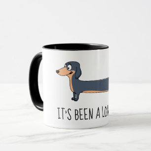 Taza Combo Dachshund de 11 oz para un día largo