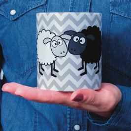 Taza Combo de 11 oz Black Sheep White Sheep Black