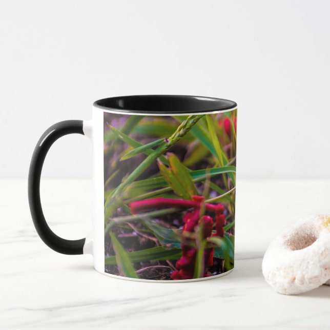 Taza Combo de 11 oz Watch Your Back Negra (Con donut)
