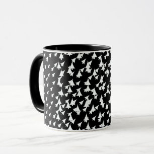 Taza Combo de árboles blancos negros