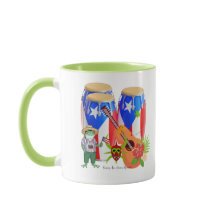Taza Combo de Arte Cultural Puertorriqueño - 11 oz