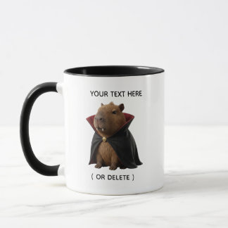 Taza Combo de Capibara Vampiro Lindo Halloween Neg