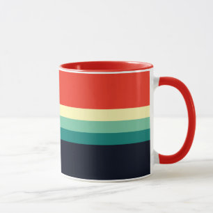 Taza Combo de cinco colores - Rojo amarillo verde azul 