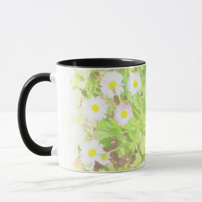 Taza Combo de Dos Tonos Campo de Margaritas Silves (Izquierda)