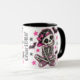 Taza Combo de Halloween con Esqueleto de Cráneo Ro
