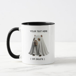 Taza Combo de Halloween de Capybara Fantasma Lindo