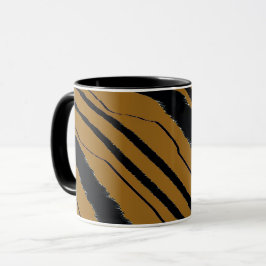 Taza Combo de impresión de animal negro marrón