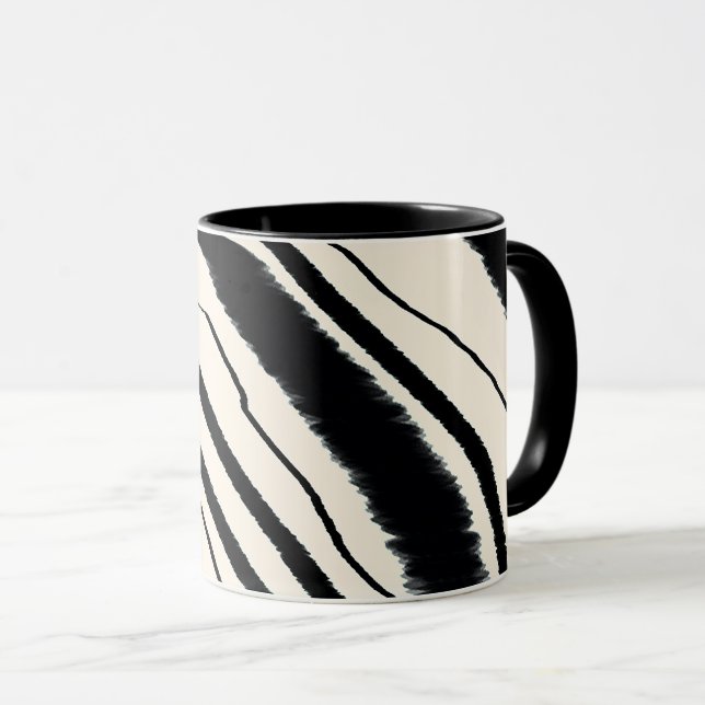 Taza Combo de impresión de animales blancos negros (Anverso derecho)