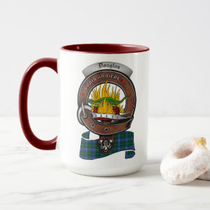 Taza Combo de la insignia del clan Douglas 15oz Mug