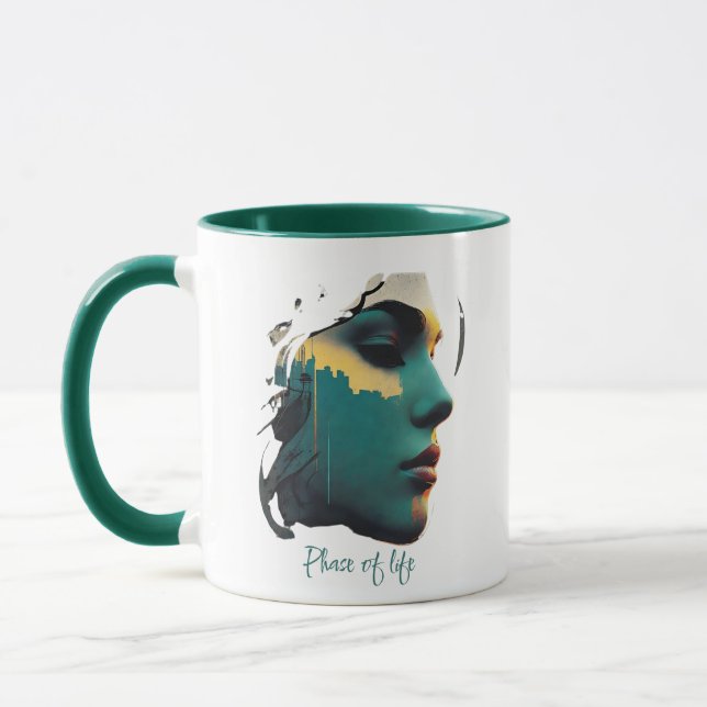 Taza Combo de perfil de Cityscape Artificial Mug (Izquierda)