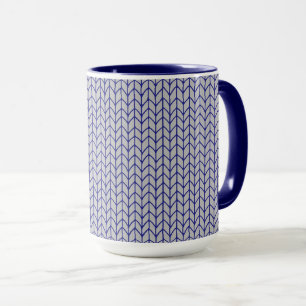 Taza Combo de punto gris azul Navy