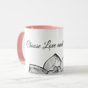 Taza Combo "Elige el Amor y la Amabilidad" Botánico Mod