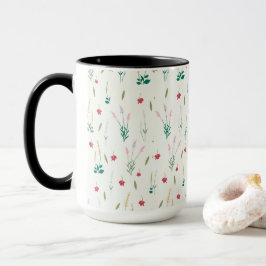 Taza Combo floral de primavera de patrón de flor