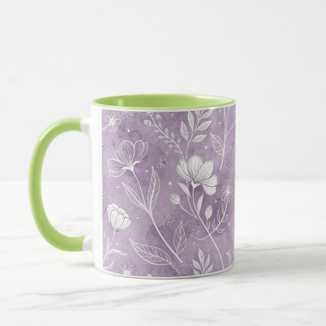 Taza Combo Floral Soñador con Base Suave (Izquierda)