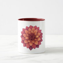 Taza Combo Granate - Flor de Dalia