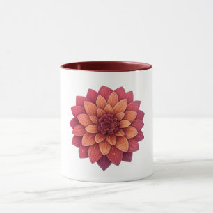 Taza Combo Granate - Flor de Dalia