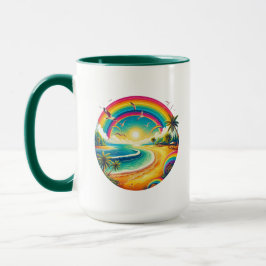 Taza Combo grande arcoiris