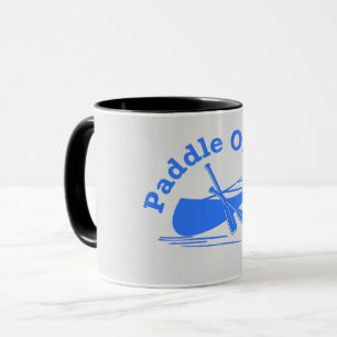 Taza Combo Gris Claro/Azul - Diseño Paddle On