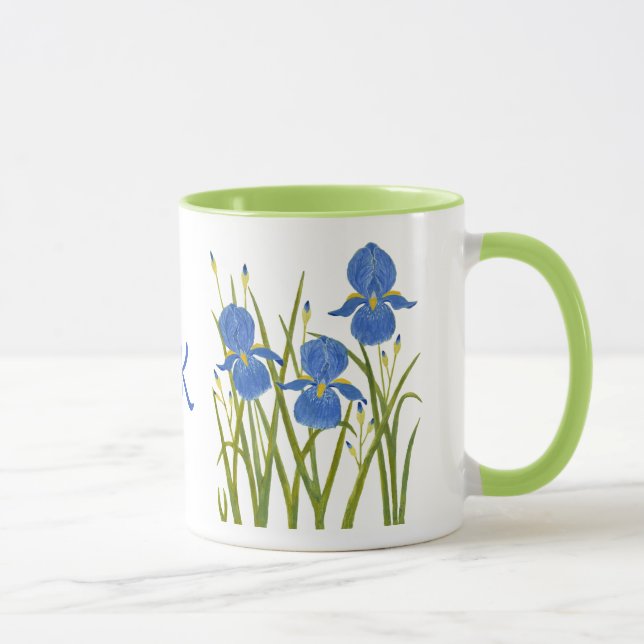 Taza Combo Lirios Azules (Derecha)