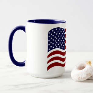 Taza Combo Marca de Bandera Personalizada de EE. U