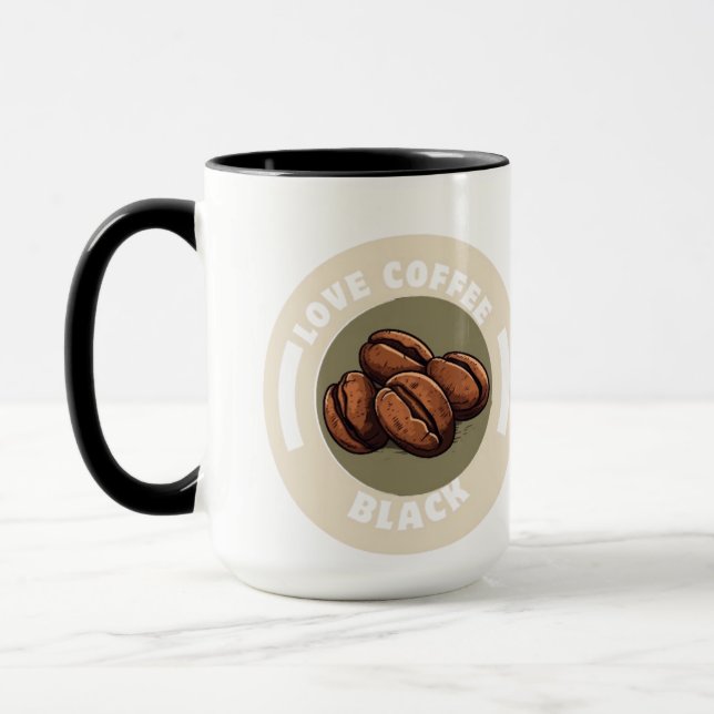 Taza Combo Mug, 15 oz, Love Coffee Black (Izquierda)