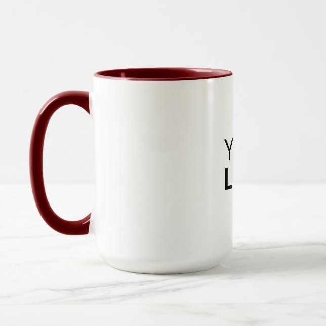 Taza Combo Mug - 15 oz, rojo (Izquierda)