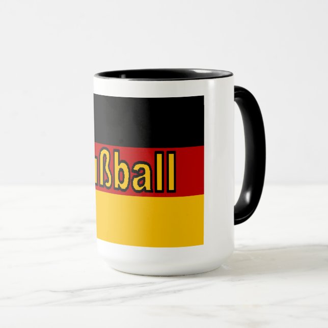 Taza Combo Mug 444 ml blanco/negro ALEMANIA FÚTBOL (Anverso derecho)