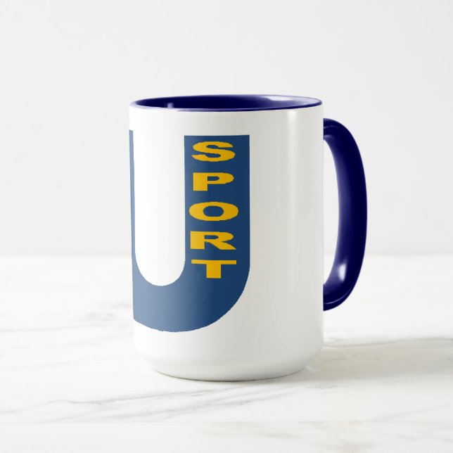 Taza Combo Mug azul marina UE DEPORTE (Anverso derecho)
