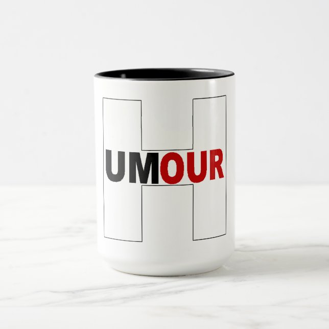 Taza Combo mug  blanc noir HUMOUR (Centro)