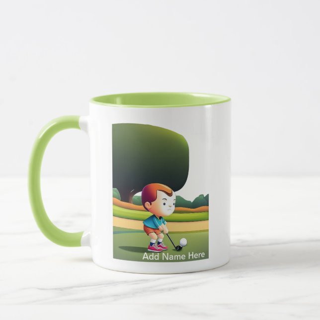 Taza Combo Mug de Junior Golfer personalizado (Izquierda)