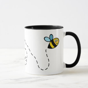 Taza Combo Mug de patrón cardíaco de abejorro, 325 ml M