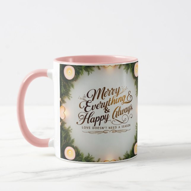 Taza Combo Mug Set – Cozy Candlelight Christmas Gift (Izquierda)